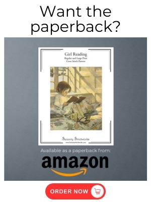 Girl Reading Cross Stitch Pattern - Jessie Willcox Smith