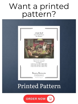 A Bold Bluff Cross Stitch Pattern - C.M. Coolidge - Printed Pattern