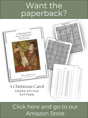 A Christmas Carol Cross Stitch Pattern – Dante Gabriel Rosetti