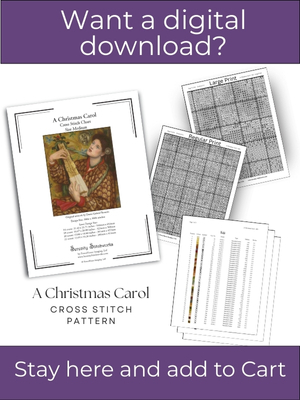 A Christmas Carol Cross Stitch Pattern – Dante Gabriel Rosetti