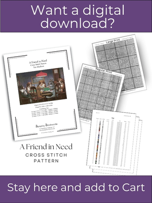 A Friend in Need Cross Stitch Pattern &ndash; C.M. Coolidge