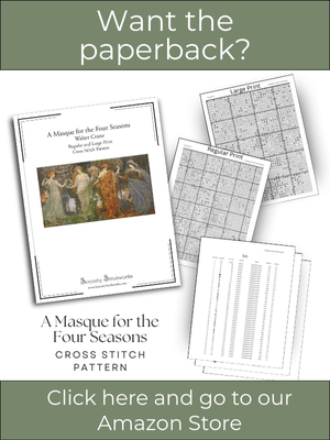 A Masque for the Four Seasons Cross Stitch Pattern - Walter Crane