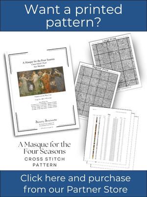 A Masque for the Four Seasons Cross Stitch Pattern - Walter Crane