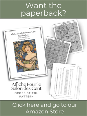 Affiche Pour Le Salon des Cent Cross Stitch Pattern – Paul Berthon