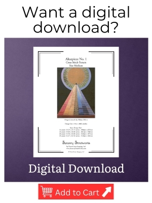 Altarpiece No. 1 Cross Stitch Pattern - Hilma af Klint - Digital Download