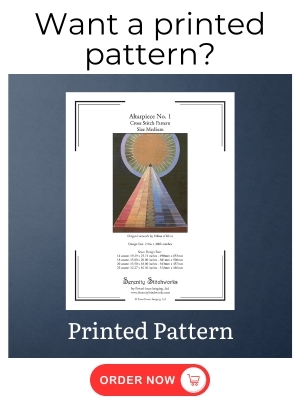Altarpiece No. 1 Cross Stitch Pattern - Hilma af Klint - Printed Pattern