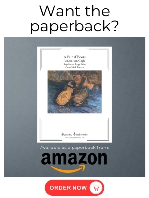 A Pair of Boots Cross Stitch Pattern - van Gogh - Amazon Book