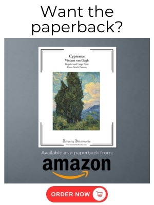 Cypresses Cross Stitch Pattern by Vincent van Gogh - Amazon Book