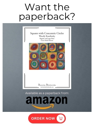 Squares with Concentric Circles Cross Stitch Pattern - Wassily Kandinsky- Amazon Book