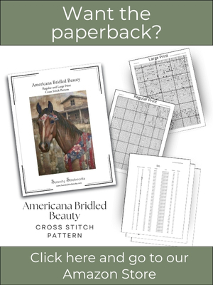 Americana Bridled Beauty Cross Stitch Pattern