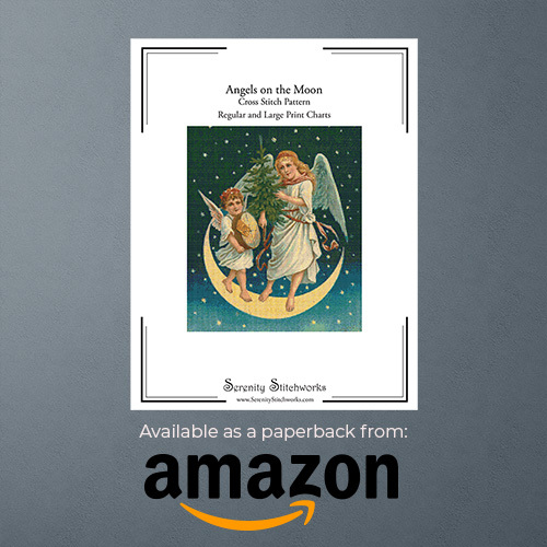 Angels on the Moon Cross Stitch Pattern Book