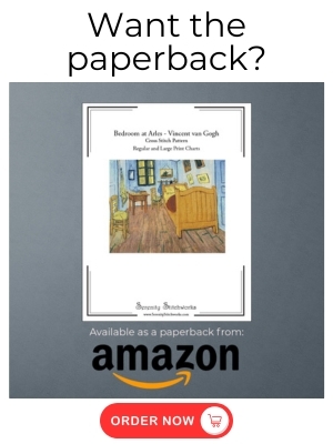 Bedroom at Arles Cross Stitch Pattern - Vincent van Gogh - Amazon Book