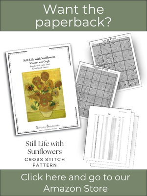 Still Life with Sunflowers Cross Stitch Pattern – Vincent van Gogh