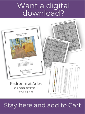 Bedroom at Arles Cross Stitch Pattern - Vincent van Gogh