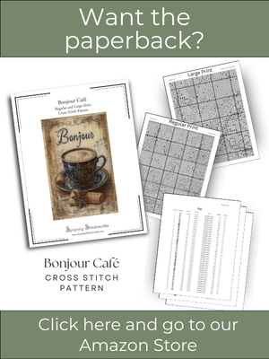 Bonjour Caf&eacute; Cross Stitch Pattern