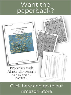 Branches with Almond Blossom Cross Stitch pattern - Vincent van Gogh