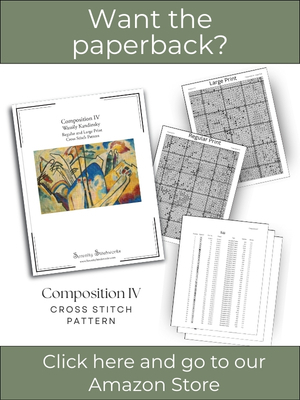 Composition IV Cross Stitch Pattern &ndash; Wassily Kandinsky