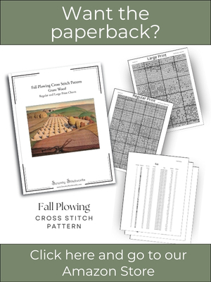 Fall Plowing Cross Stitch Pattern – Grant Wood