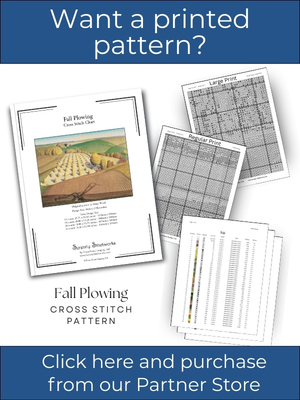 Fall Plowing Cross Stitch Pattern – Grant Wood