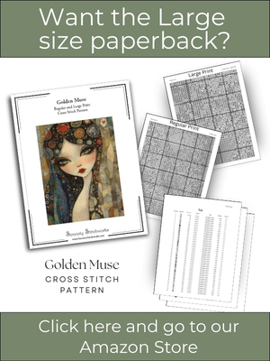 Golden Muse Cross Stitch Pattern