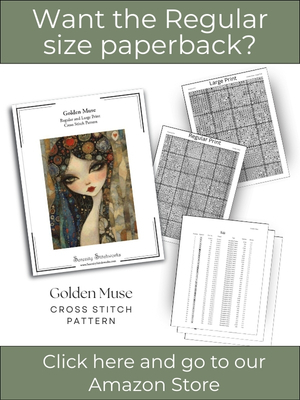 Golden Muse Cross Stitch Pattern