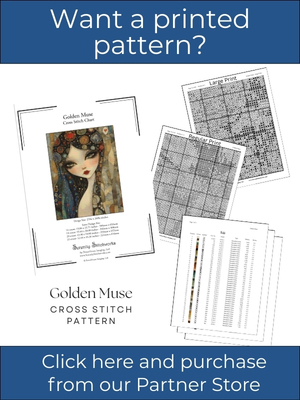 Golden Muse Cross Stitch Pattern