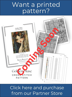 Golden Muse Cross Stitch Pattern
