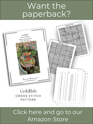 Goldfish Cross Stitch Pattern &ndash; Henri Matisse