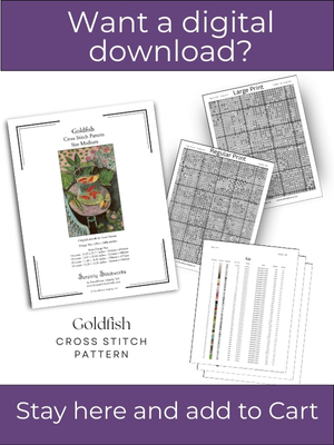 Goldfish Cross Stitch Pattern &ndash; Henri Matisse
