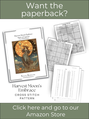 Harvest Moon's Embrace Cross Stitch Pattern