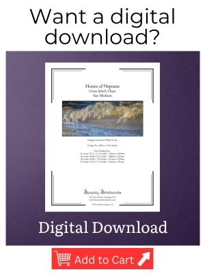 Horses of Neptune Cross Stitch Pattern - Digital Download