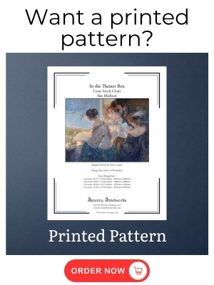 In the Theater Box Cross Stitch Pattern, Ulisse Caputo - Printed Pattern