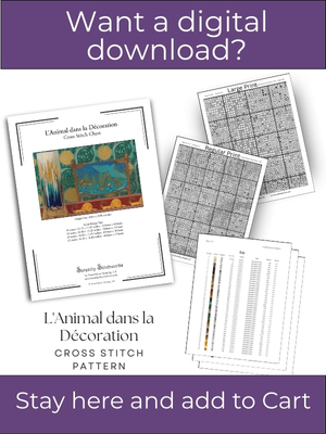 L'Animal dans la Decoration Cross Stitch Pattern &ndash; Maurice Pillard Verneuil