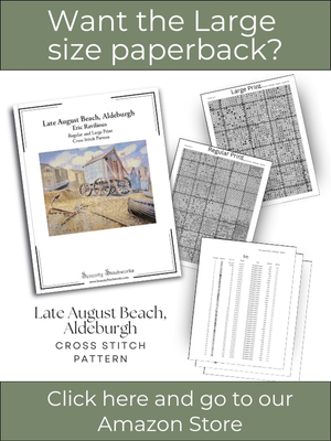 Late August Beach, Aldeburgh Cross Stitch Pattern – Eric Ravilious