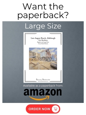 Late August Beach, Aldeburgh Cross Stitch Pattern – Eric Ravilious