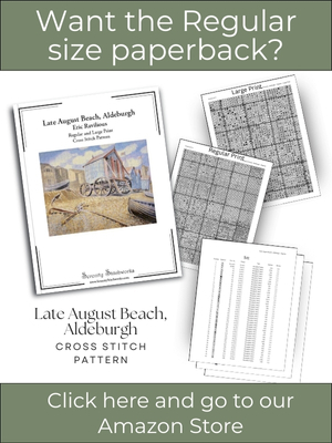 Late August Beach, Aldeburgh Cross Stitch Pattern – Eric Ravilious