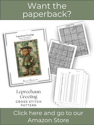 Leprechaun Greeting Cross Stitch Pattern