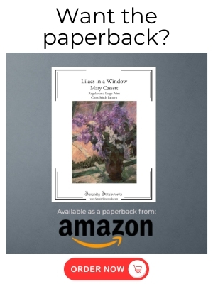 Lilacs in a Window Cross Stitch Pattern - Mary Cassatt - Amazon Book