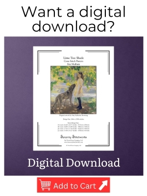 Lime Tree Shade Cross Stitch Pattern - Katherine Amy Browning - Digital Download