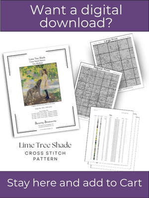 Lime Tree Shade Cross Stitch Pattern - Katherine Amy Browning