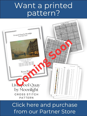 Liverpool Quay by Moonlight Cross Stitch Pattern &ndash; John Atkinson Grimshaw