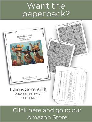 Llamas Gone Wild! Cross Stitch Pattern