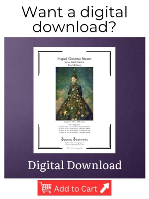 Magical Christmas Princess Cross Stitch Pattern