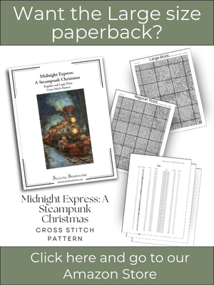 Midnight Express: A Steampunk Christmas Cross Stitch Pattern