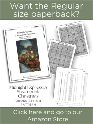 Midnight Express: A Steampunk Christmas Cross Stitch Pattern