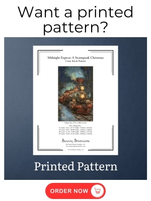 Midnight Express: A Steampunk Christmas Cross Stitch Pattern