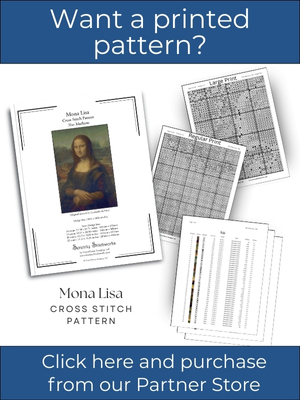 Mona Lisa Cross Stitch Pattern – Leonardo da Vinci