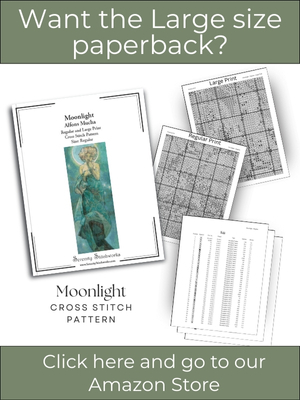 Moonlight Cross Stitch Pattern &ndash; Alphonse Mucha