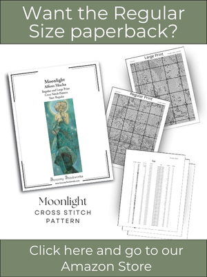 Moonlight Cross Stitch Pattern &ndash; Alphonse Mucha