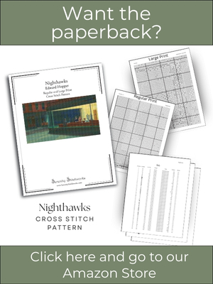 Nighthawks Cross Stitch Pattern - Edward Hopper